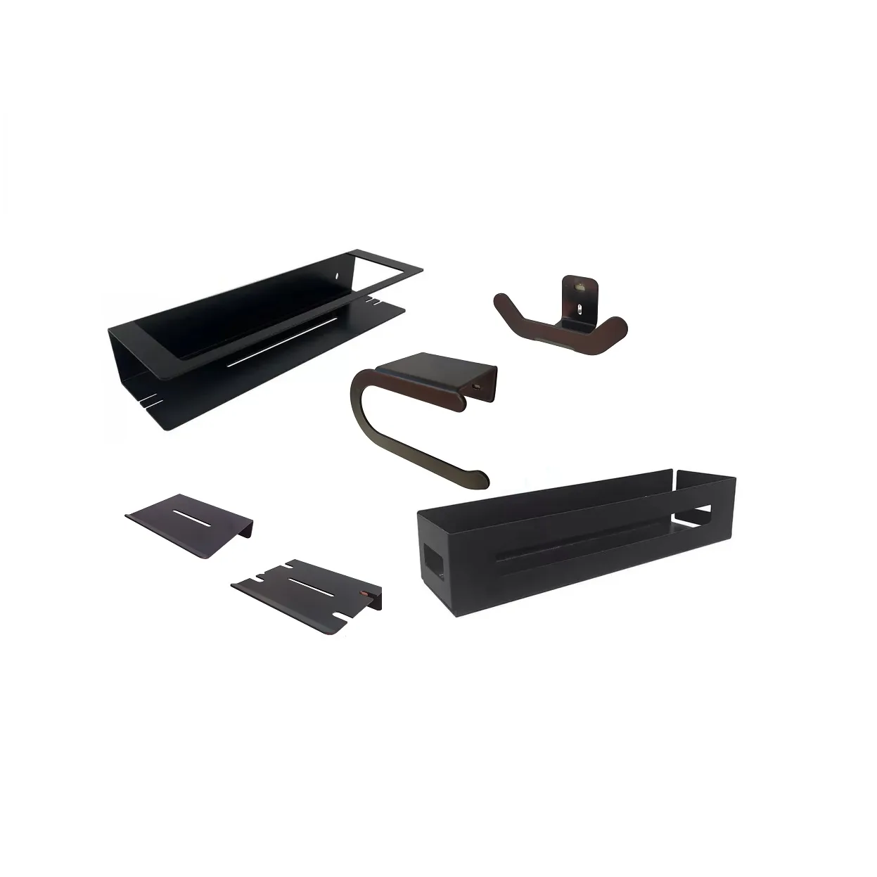 Accesorios para baño DF en negro mate