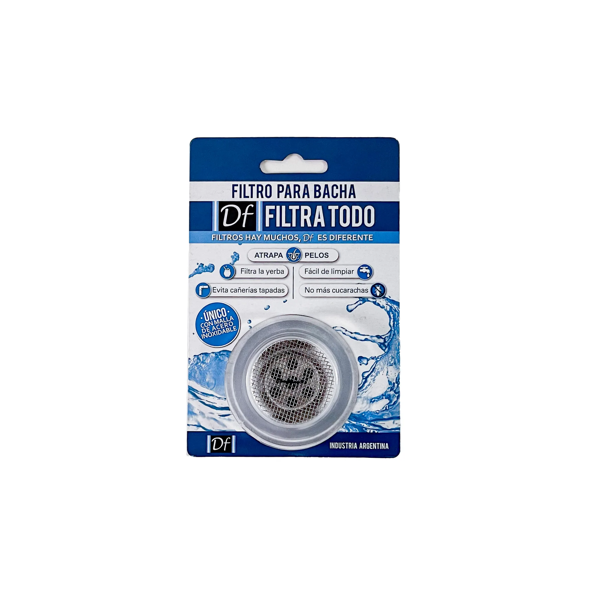 Filtro para bacha DF en blister, color transparente