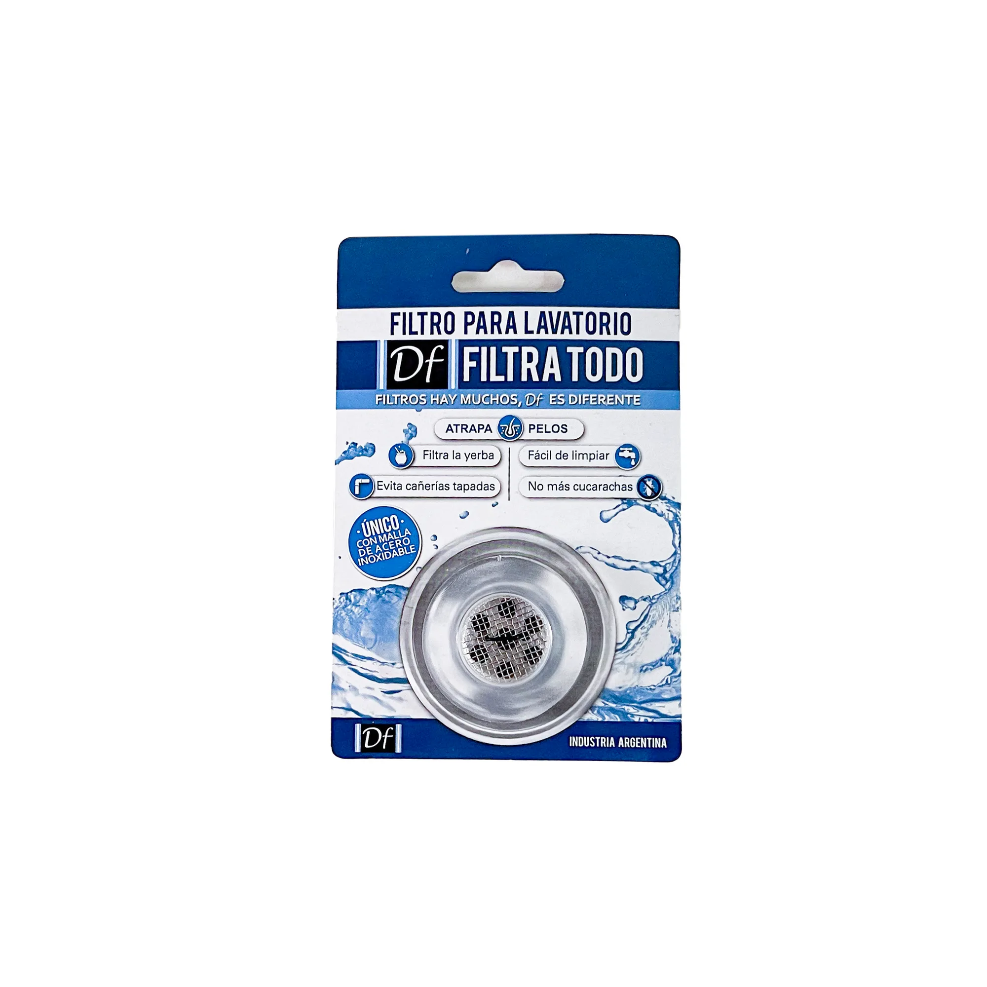 Filtro para lavatorio y bidet DF en blister, color transparente