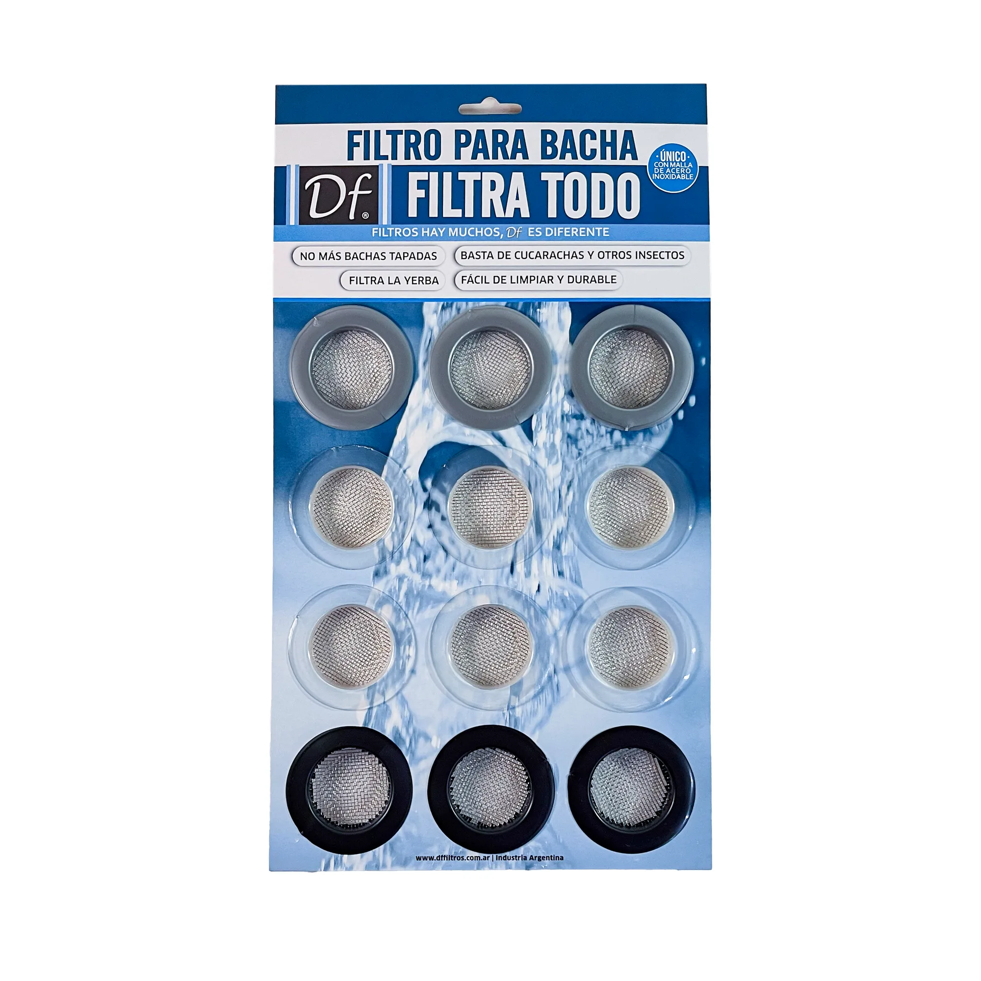 Blister x 12 de filtros para bacha DF