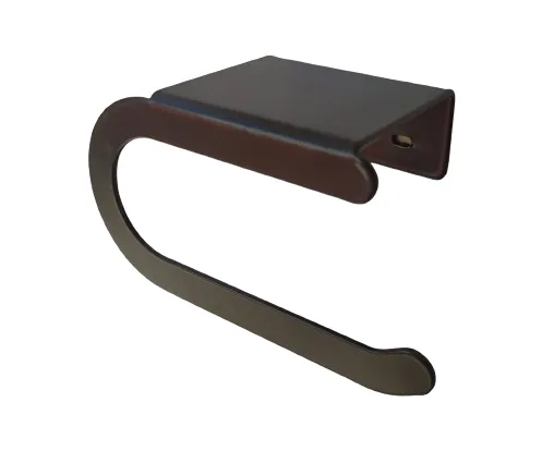 Porta rollo DF para baño en negro mate
