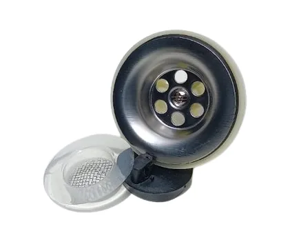 Sopapa 40 mm con filtro DF y tapón de PVC
