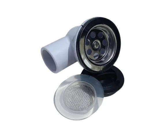 Sopapa codo con filtro DF y tapón de PVC