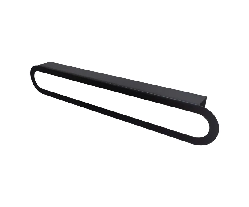 Toallero grande DF para baño en negro mate
